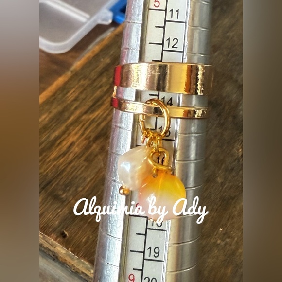 Alquimia Gold and Pink Charm Ring jade - Picture 2 of 2